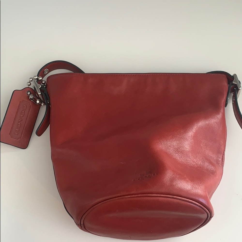 Coach Crossbody Red Leather Bag